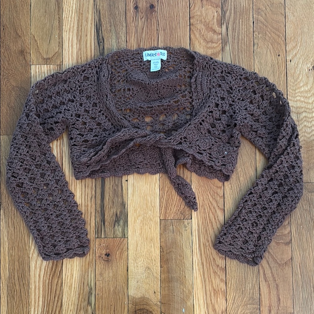 Brown Chunky Knit Bolero Shrug